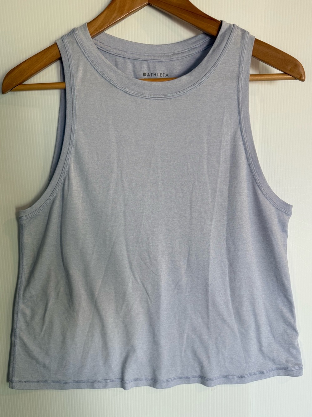 Athleta Light Lavender Ribbed Tank Top